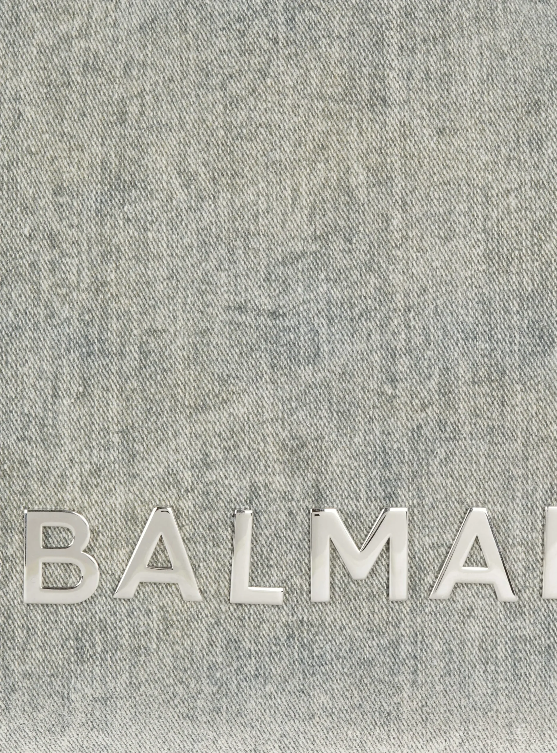 Women Balmain 1945 Soft Faded Denim Tote Bag