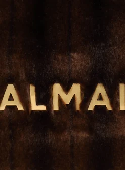 Women Balmain 1945 Soft Faux Fur Tote Bag