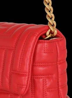 Women Balmain 1945 Soft Mini Bag In Quilted Leather