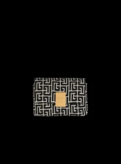 Women Balmain 1945 Soft Mini Bag With Jacquard Monogram