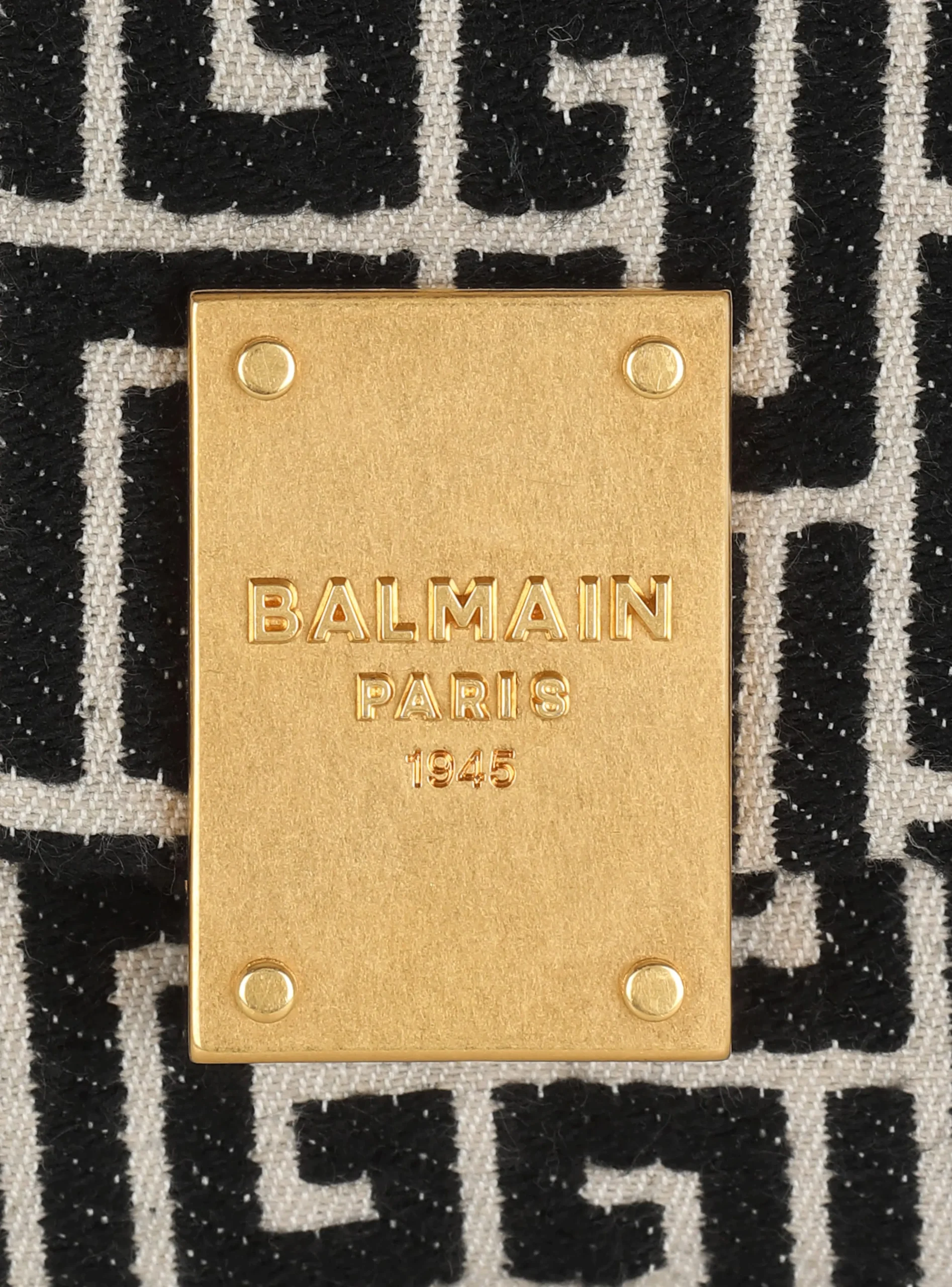 Women Balmain 1945 Soft Mini Bag With Jacquard Monogram