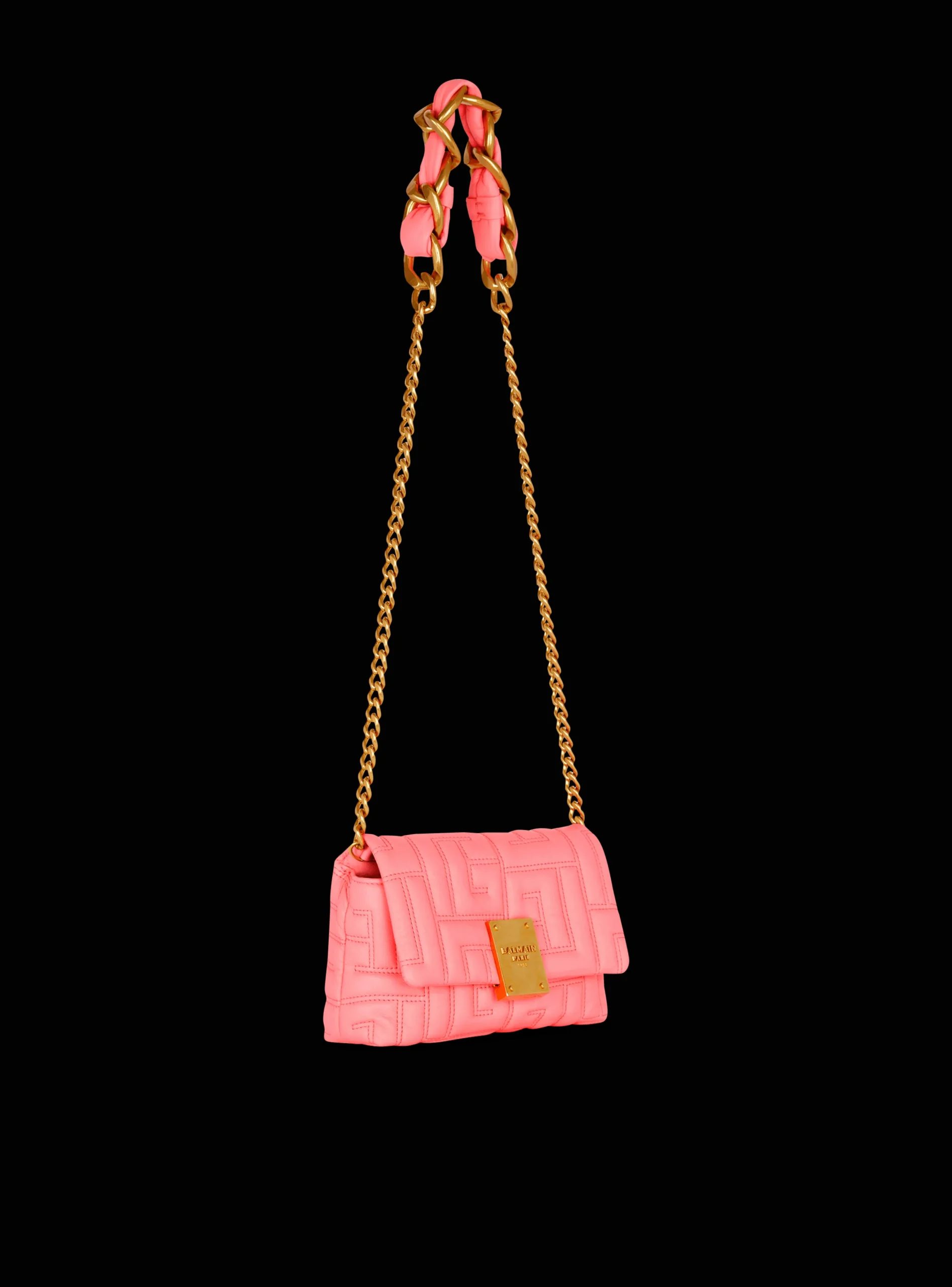 Women Balmain 1945 Soft Quilted Leather Mini Bag