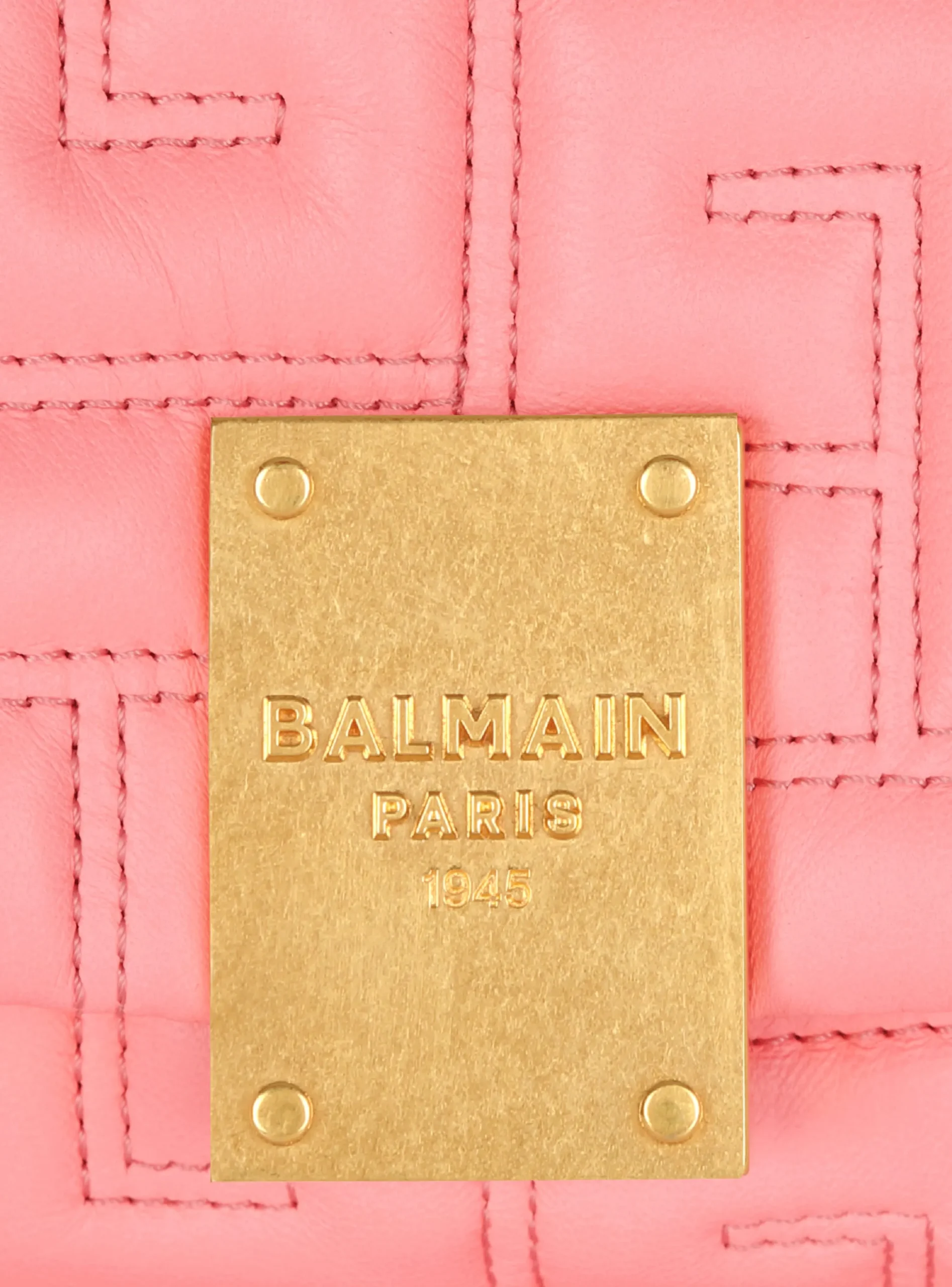 Women Balmain 1945 Soft Quilted Leather Mini Bag