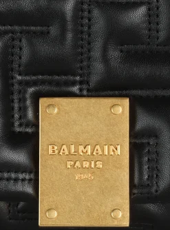 Women Balmain 1945 Soft Quilted Leather Mini Bag