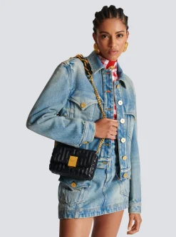 Women Balmain 1945 Soft Quilted Leather Mini Bag