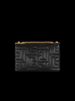 Women Balmain 1945 Soft Small Bag In Quilted Leather