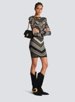 Women Balmain 1945 Soft Small Bag In Quilted Leather