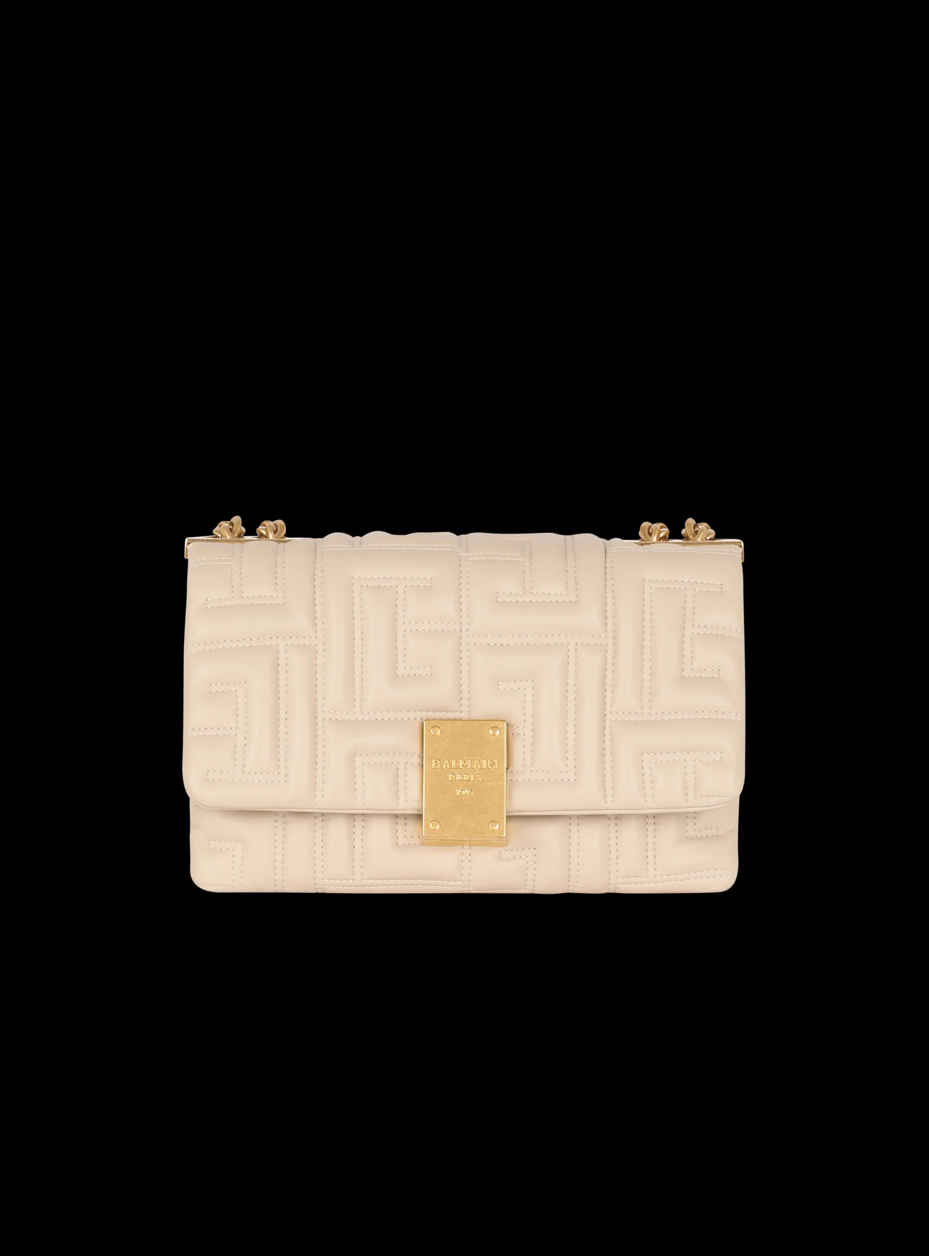 Women Balmain 1945 Soft Small Bag In Quilted Leather