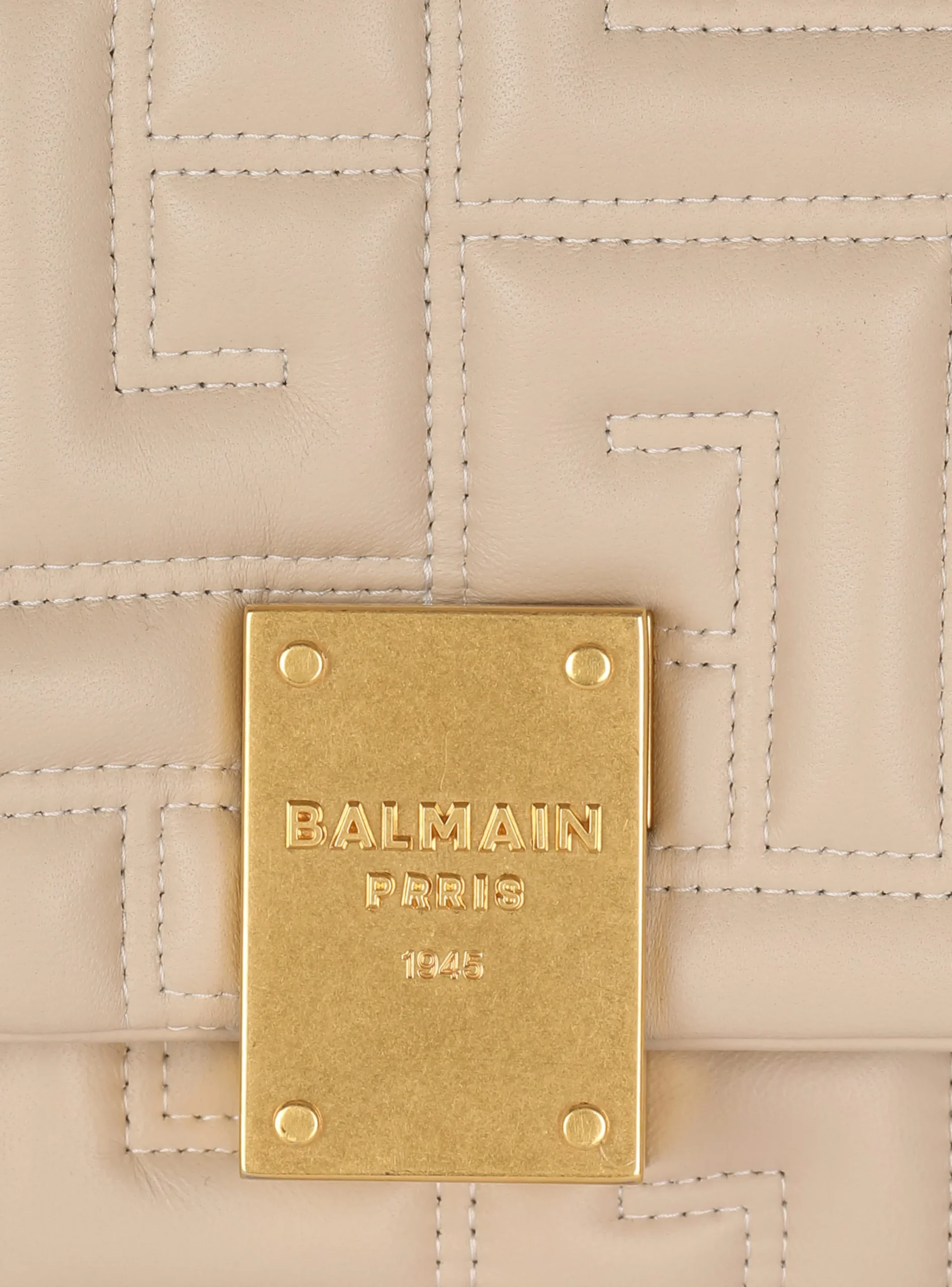 Women Balmain 1945 Soft Small Bag In Quilted Leather