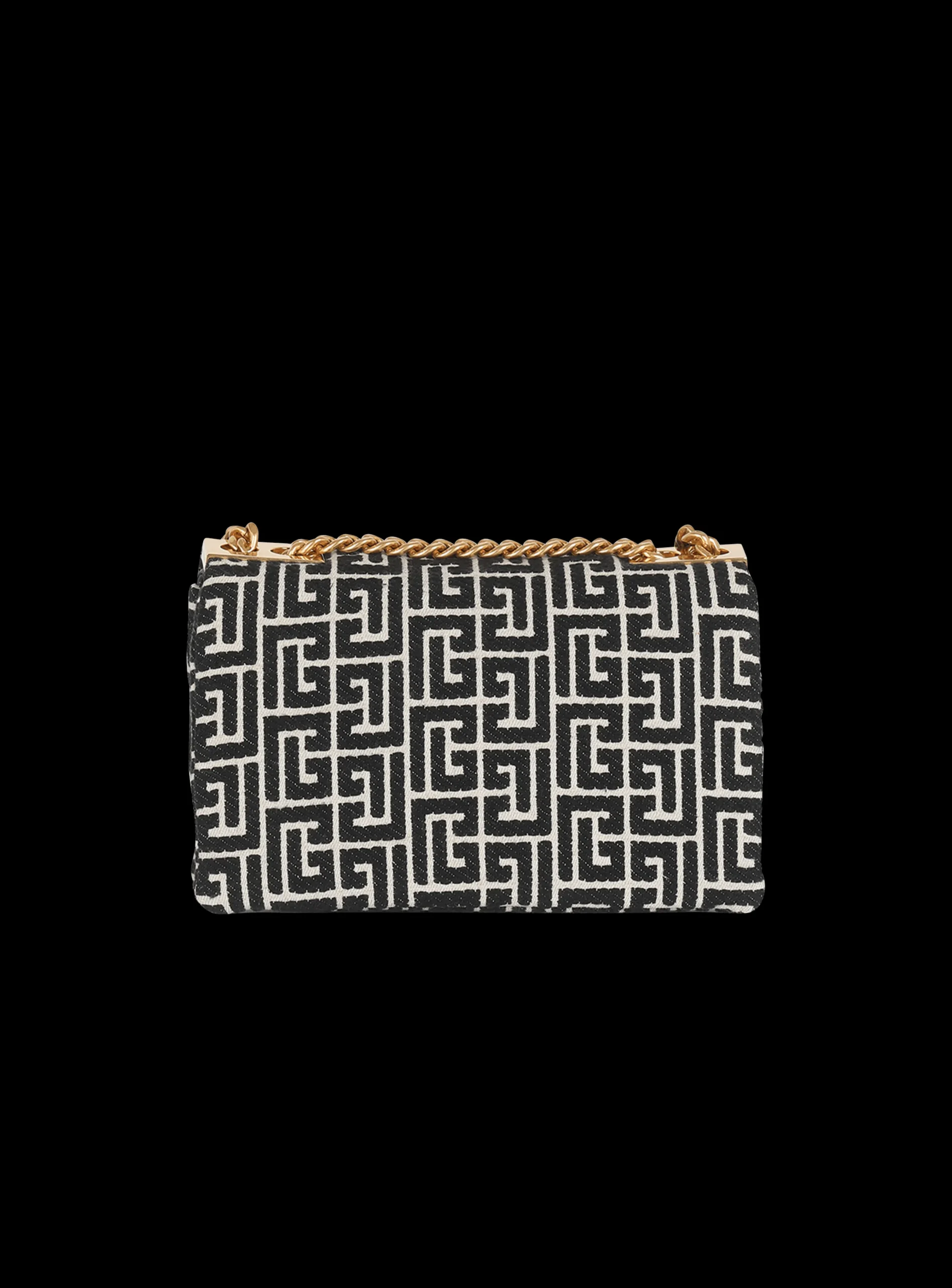 Women Balmain 1945 Soft Small Bag With Jacquard Monogram