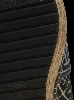 Balmain Alex Espadrilles With Jacquard Monogram