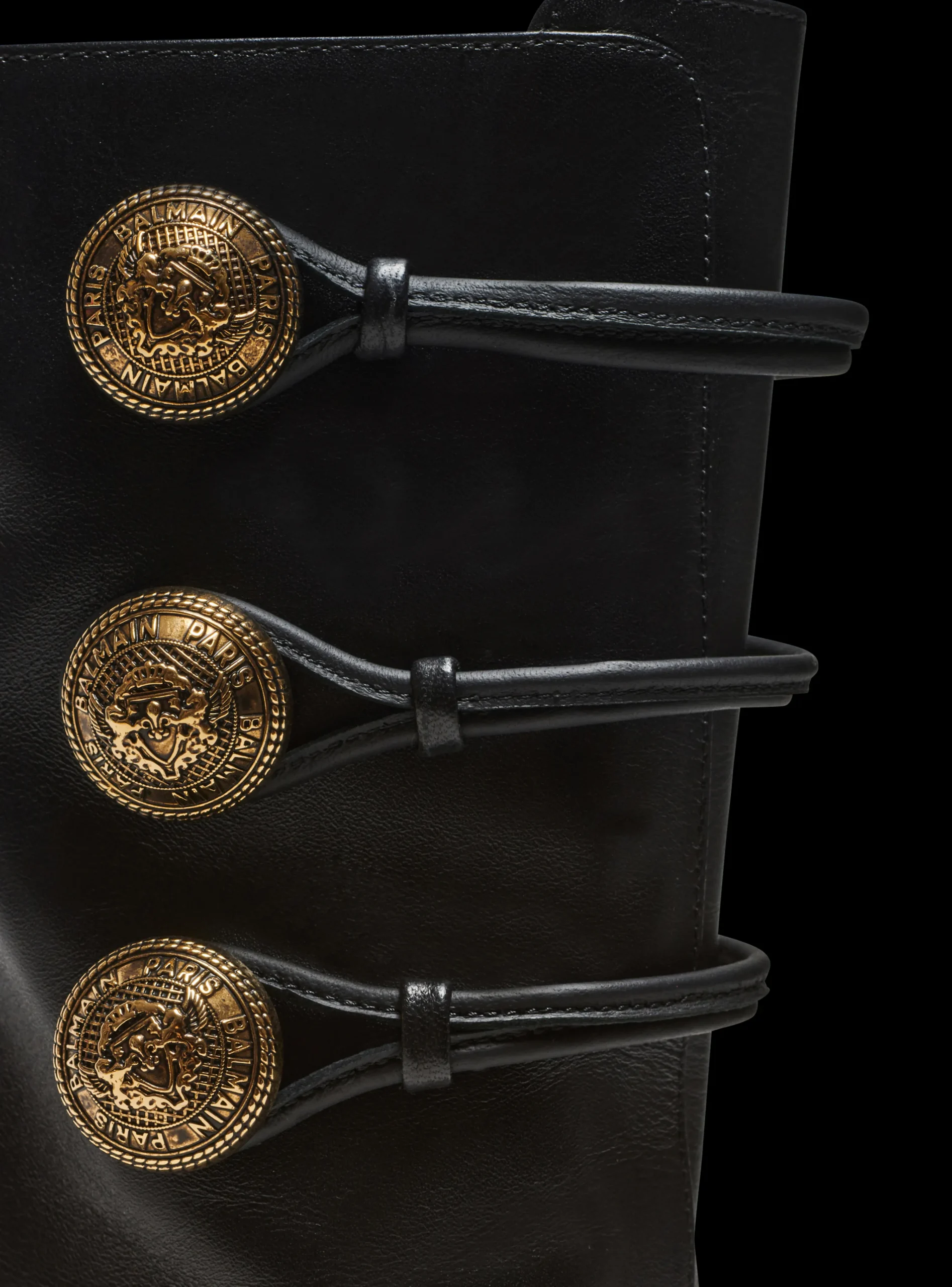 Women Balmain Alma Leather Ankle Boots