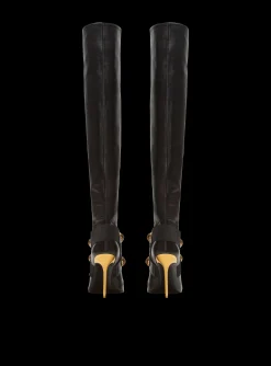 Women Balmain Alma Leather Boots