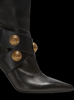 Women Balmain Alma Leather Boots