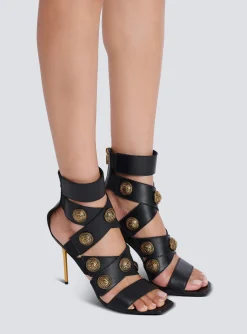 Women Balmain Alma Leather Sandals
