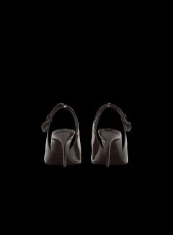 Women Balmain Alma Patent Leather Slingbacks