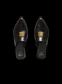 Women Balmain Ana Leather Mules