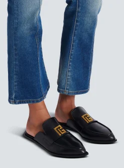 Women Balmain Ana Leather Mules