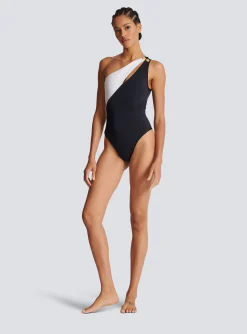 Women Balmain Asymmetric Swimsuit