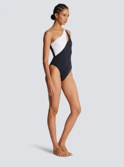 Women Balmain Asymmetric Swimsuit
