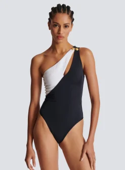 Women Balmain Asymmetric Swimsuit