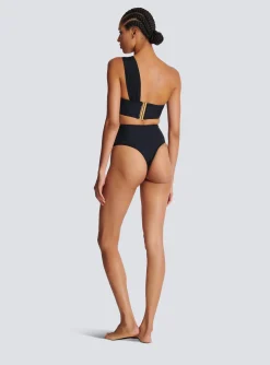 Women Balmain Asymmetric Two-piece Swimming Costume