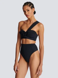 Women Balmain Asymmetric Two-piece Swimming Costume