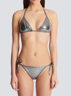 Women Balmain B Triangle Bikini