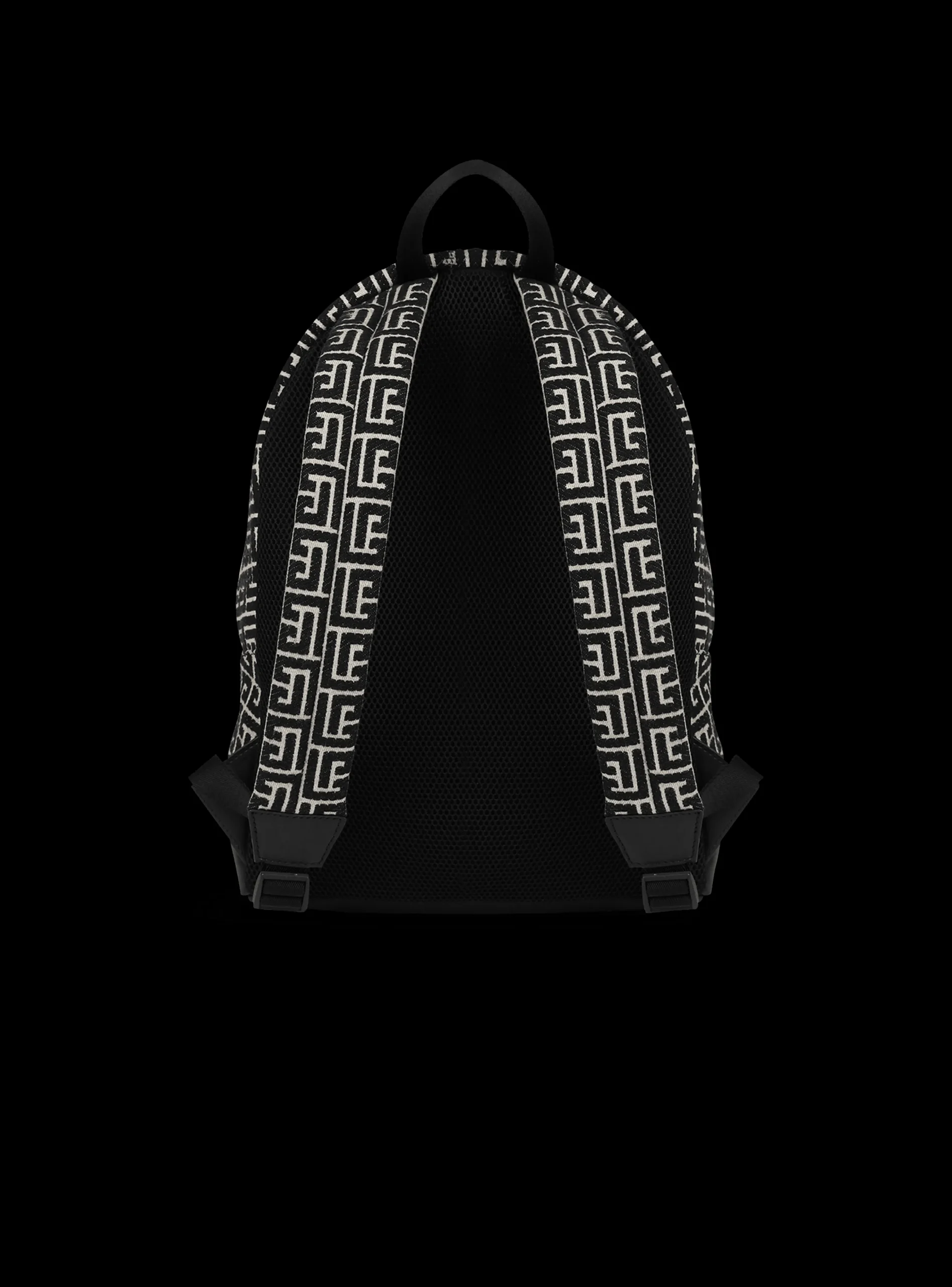Balmain Backpack With Jacquard Monogram