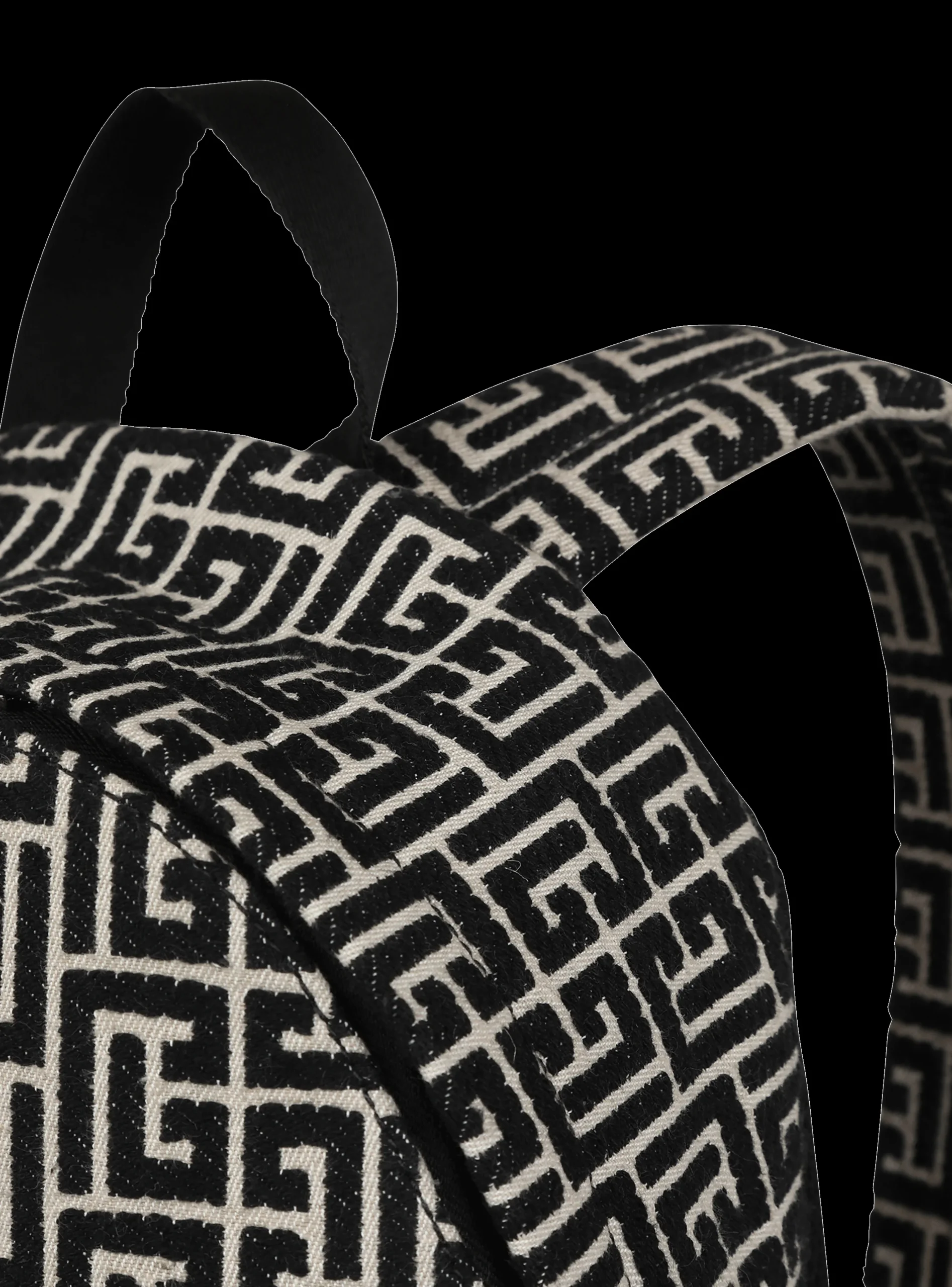 Balmain Backpack With Jacquard Monogram
