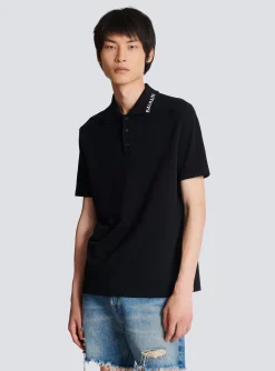 Balmain Embroidered Polo Shirt