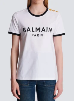 Women Balmain Paris 3-button T-shirt