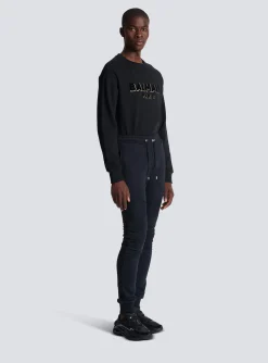 Balmain Paris Flocked Joggers