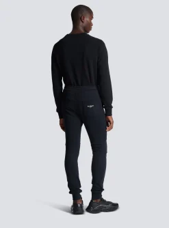 Balmain Paris Flocked Joggers