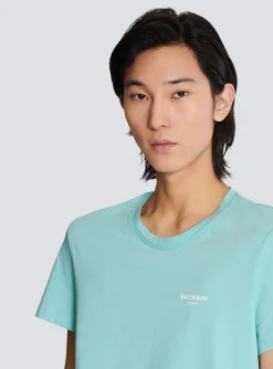 Balmain Paris Flocked Short-sleeved T-shirt