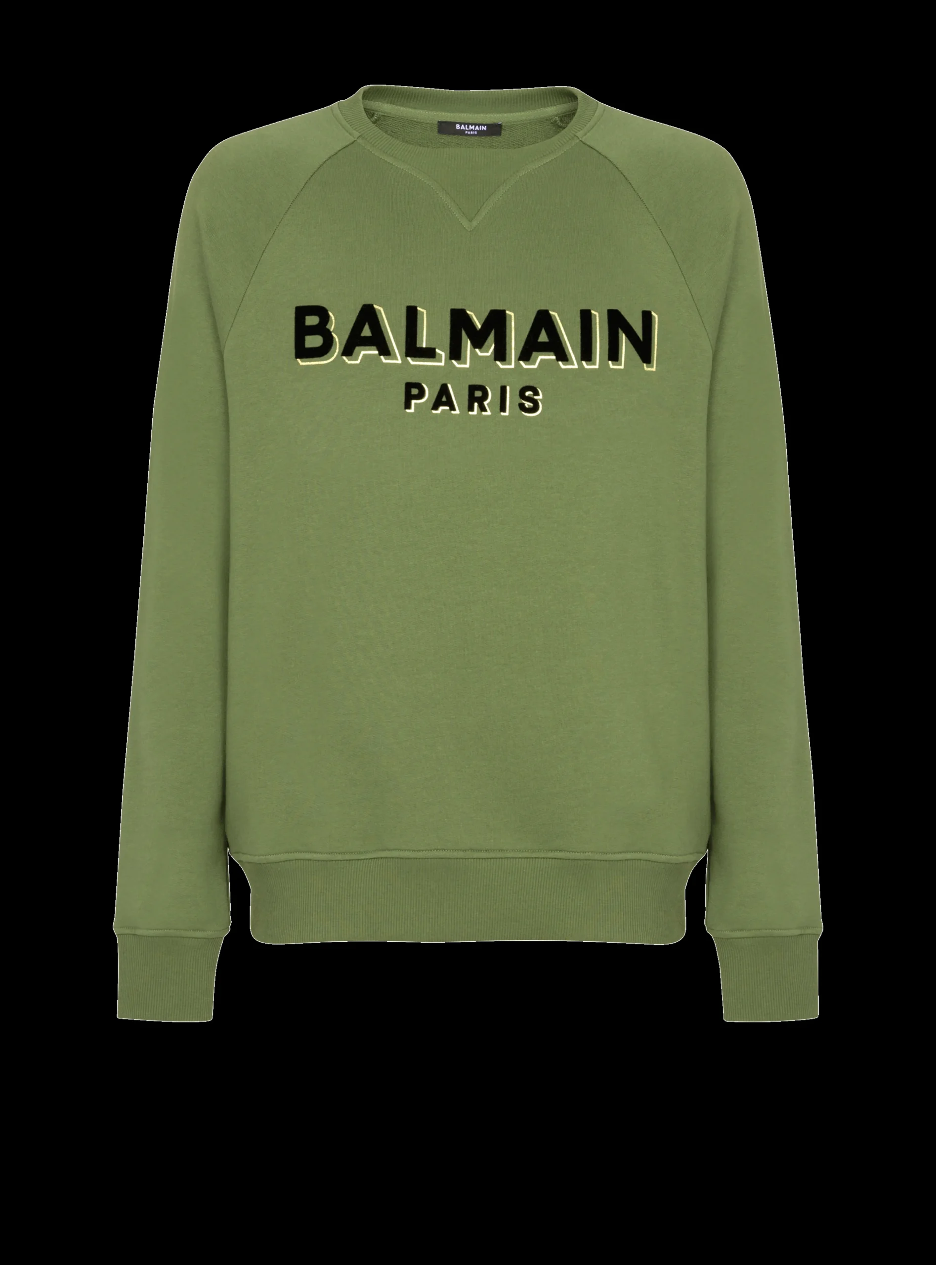 Balmain Paris Flocked Sweatshirt
