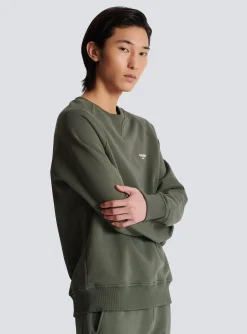 Balmain Paris Flocked Sweatshirt