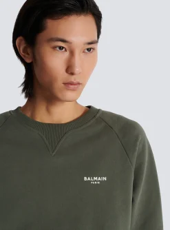 Balmain Paris Flocked Sweatshirt