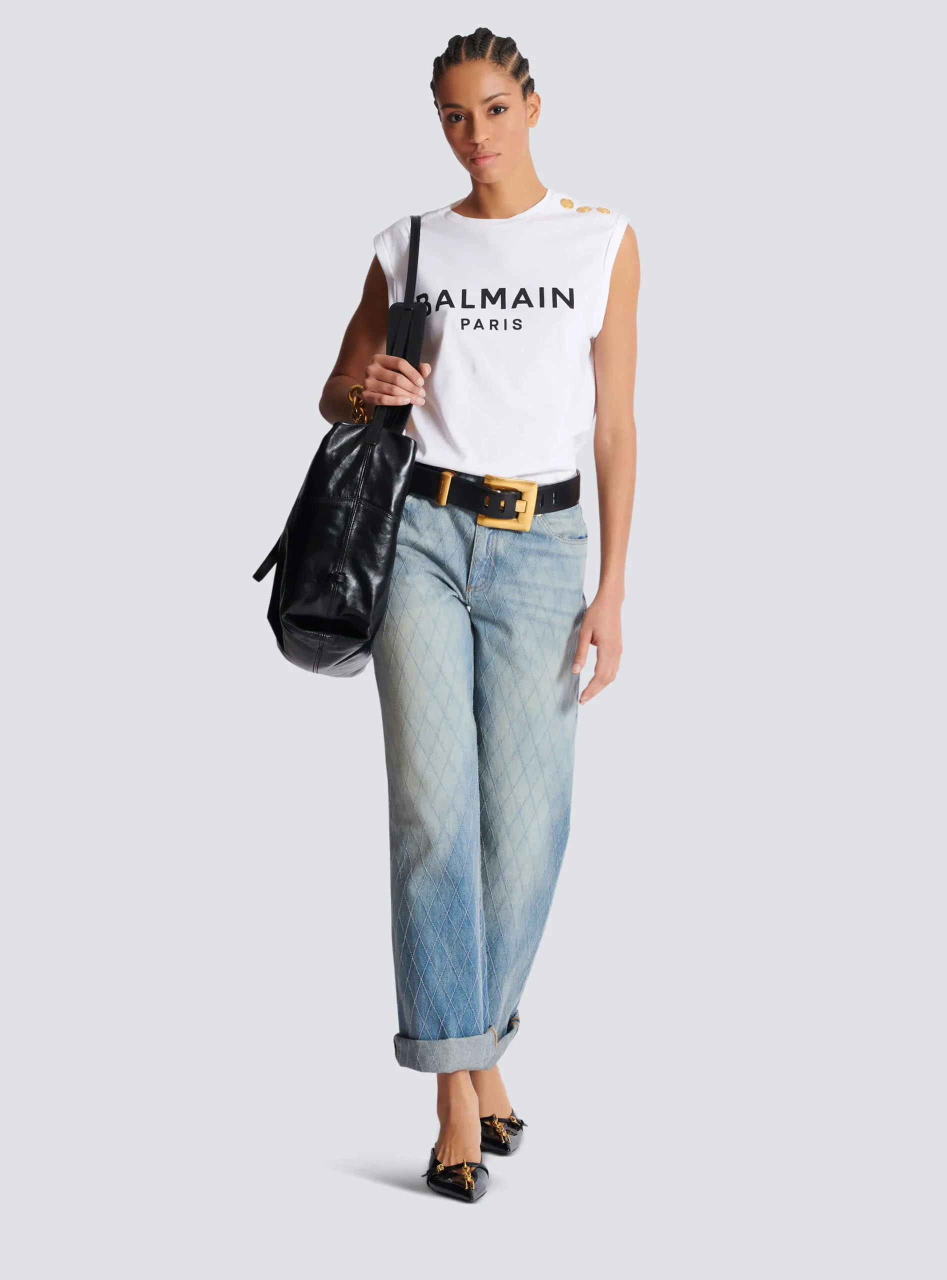 Women Balmain Paris Tank Top