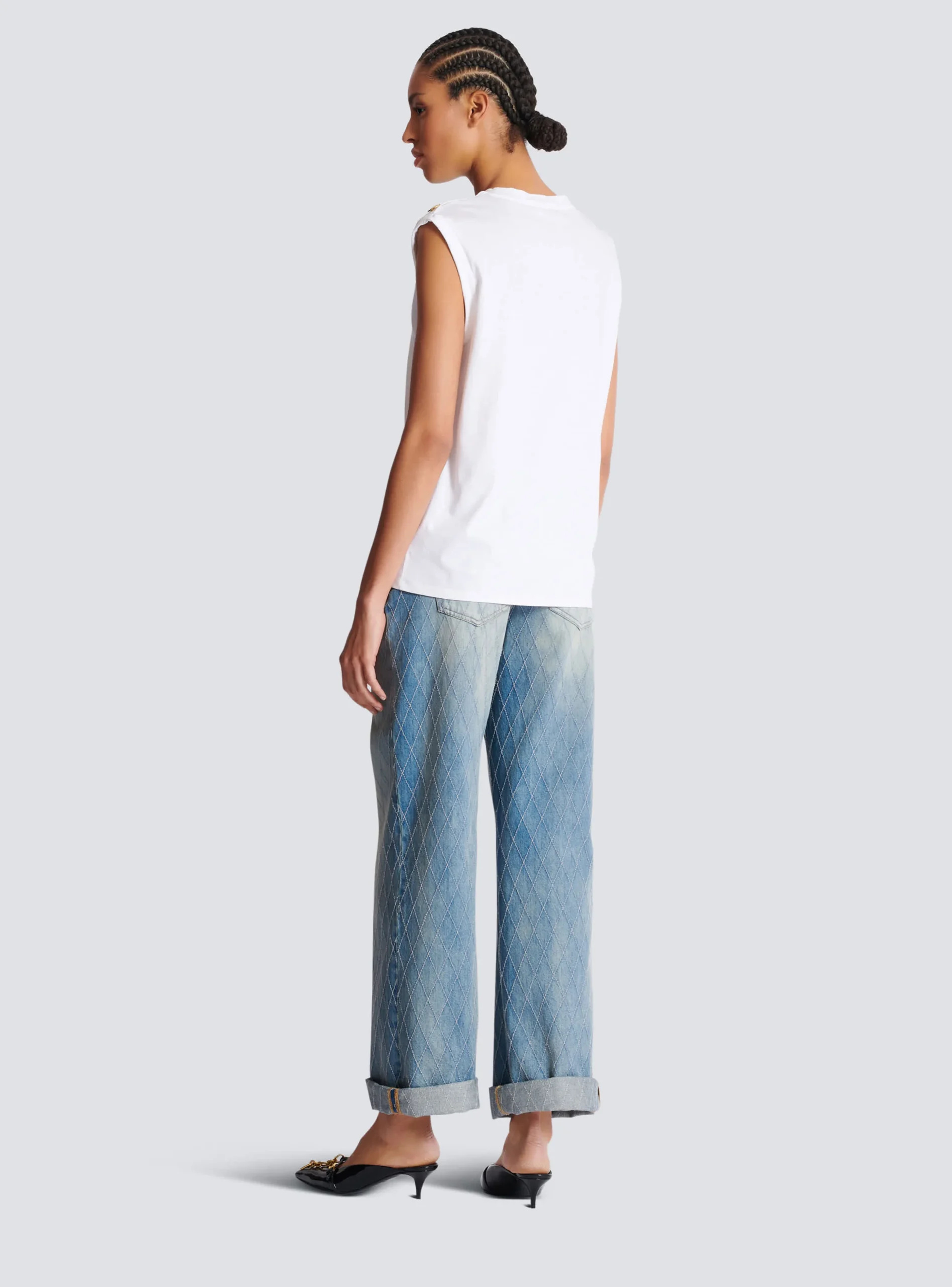 Women Balmain Paris Tank Top