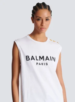 Women Balmain Paris Tank Top