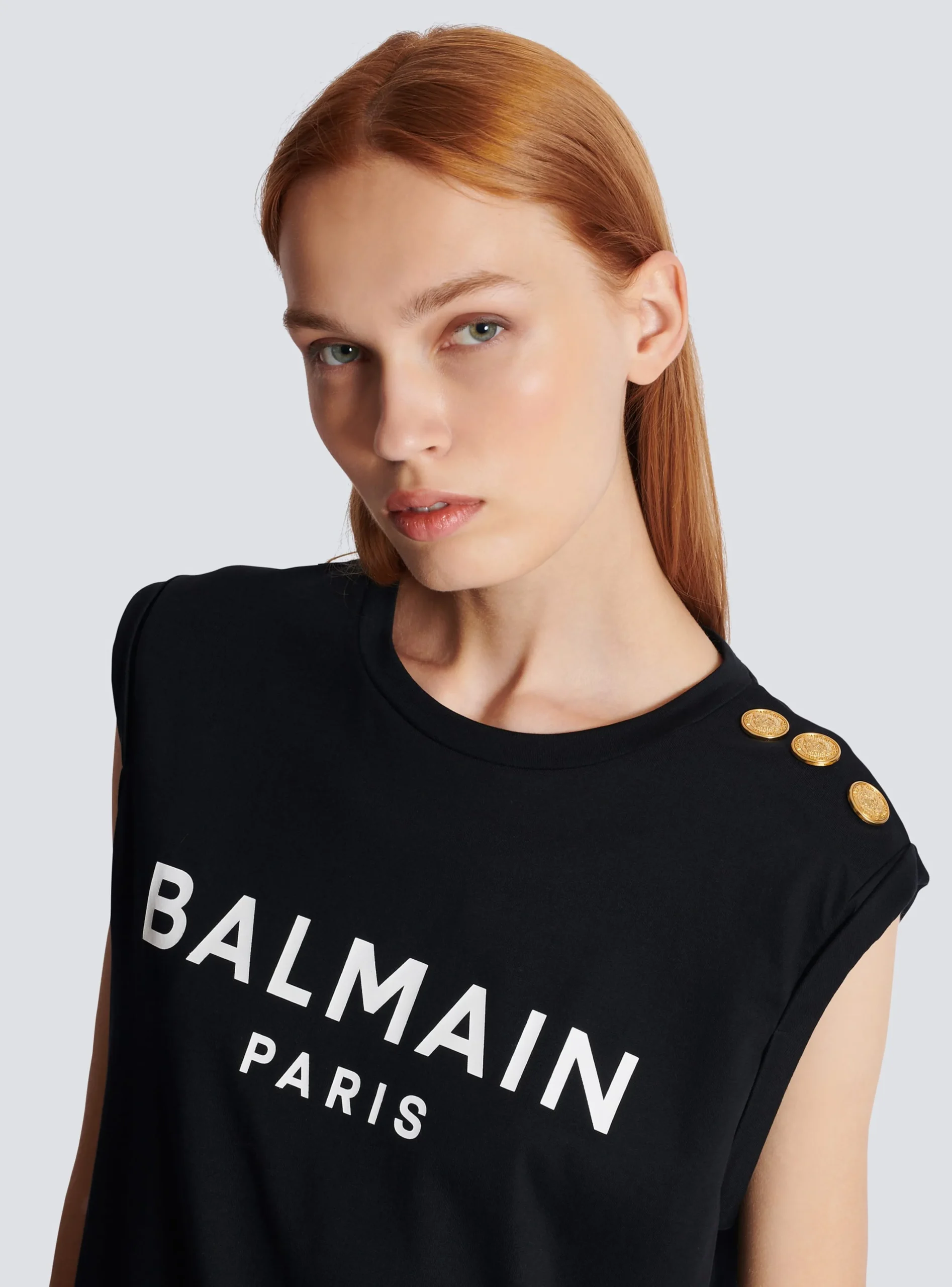 Women Balmain Paris Tank Top