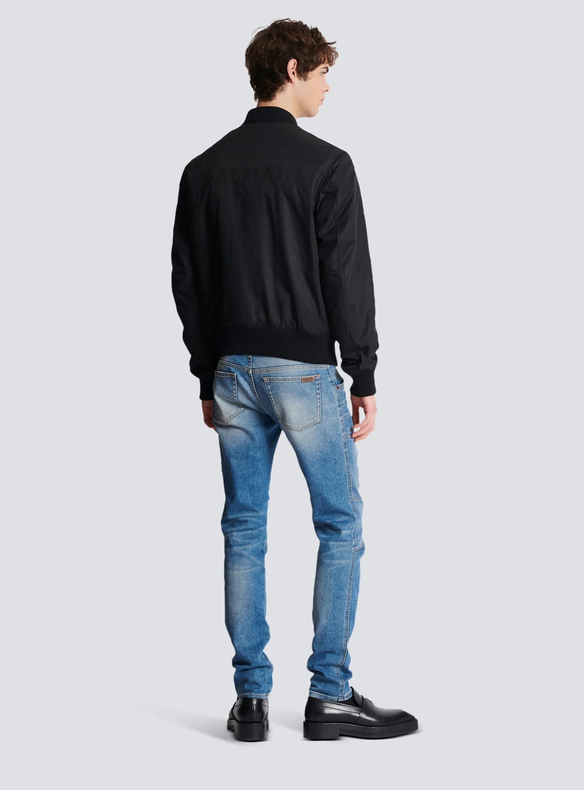 Balmain PB Nylon Bomber Jacket