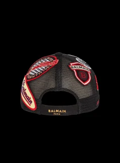 Balmain Racing Cap With Patches