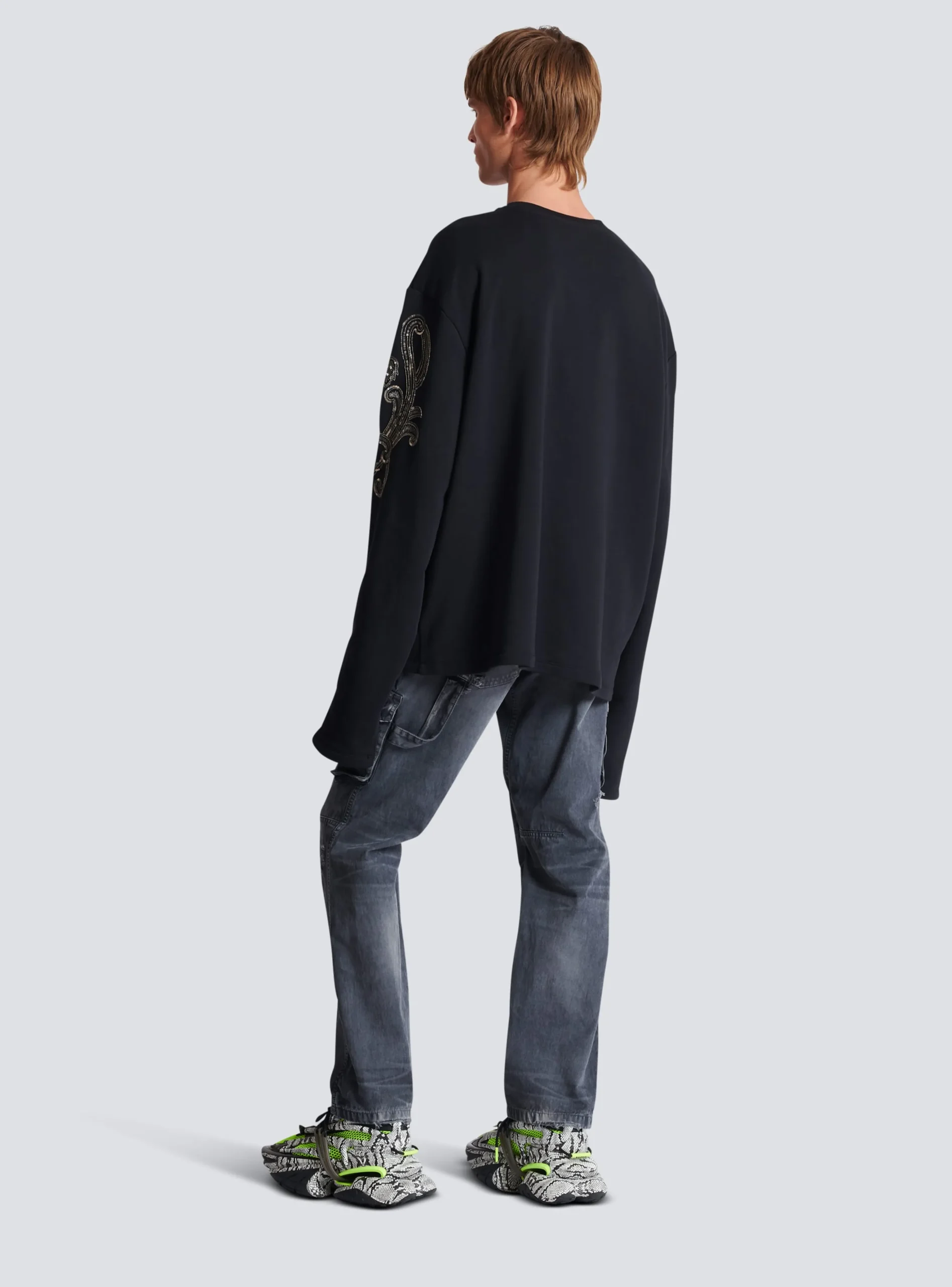 Balmain Signature Chain Embroidered Sweater