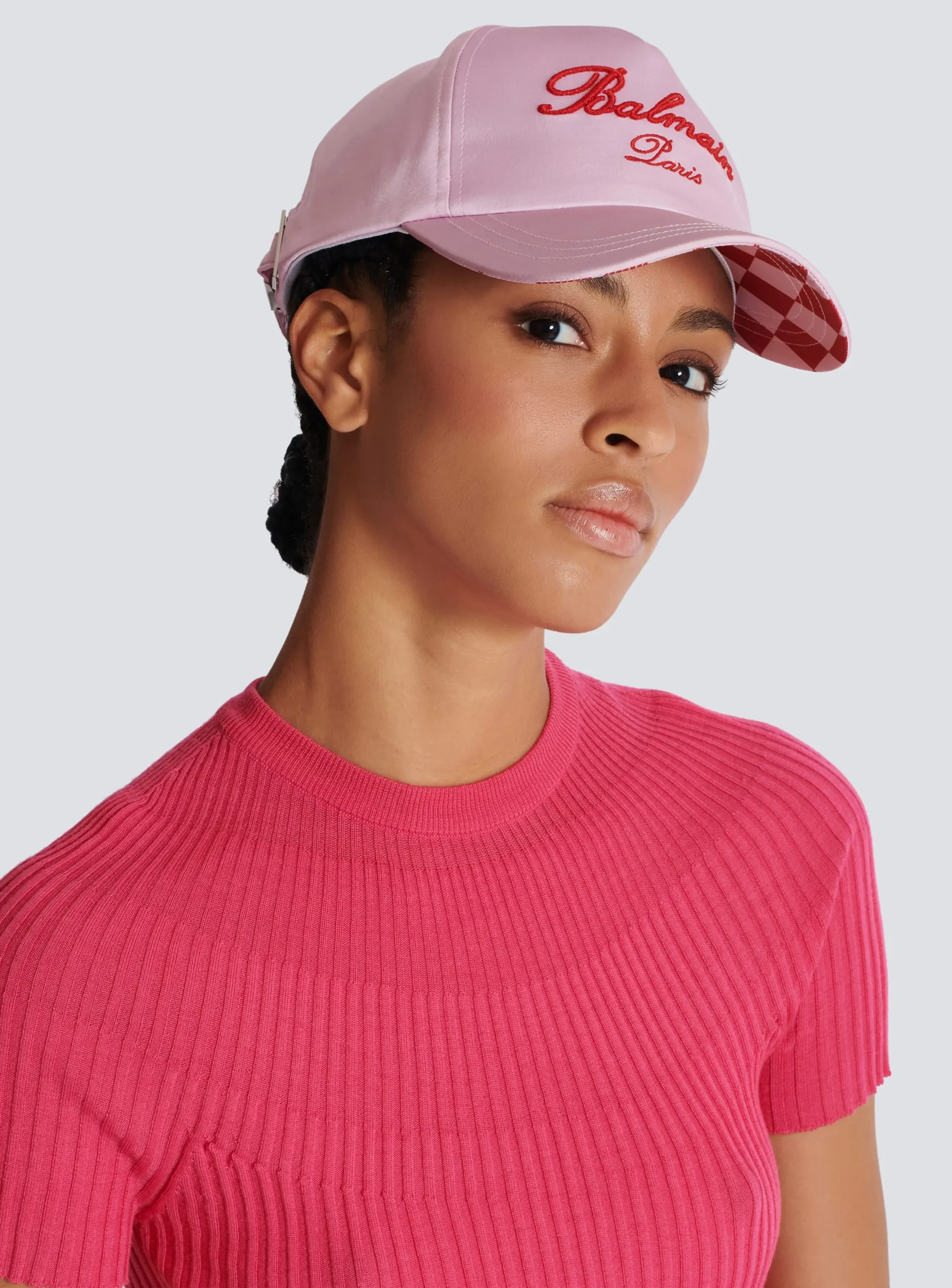Women Balmain Signature Embroidered Cap