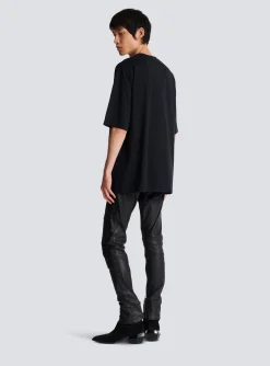 Balmain Signature Embroidered T-shirt