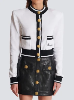 Women Balmain Signature Knit Cardigan
