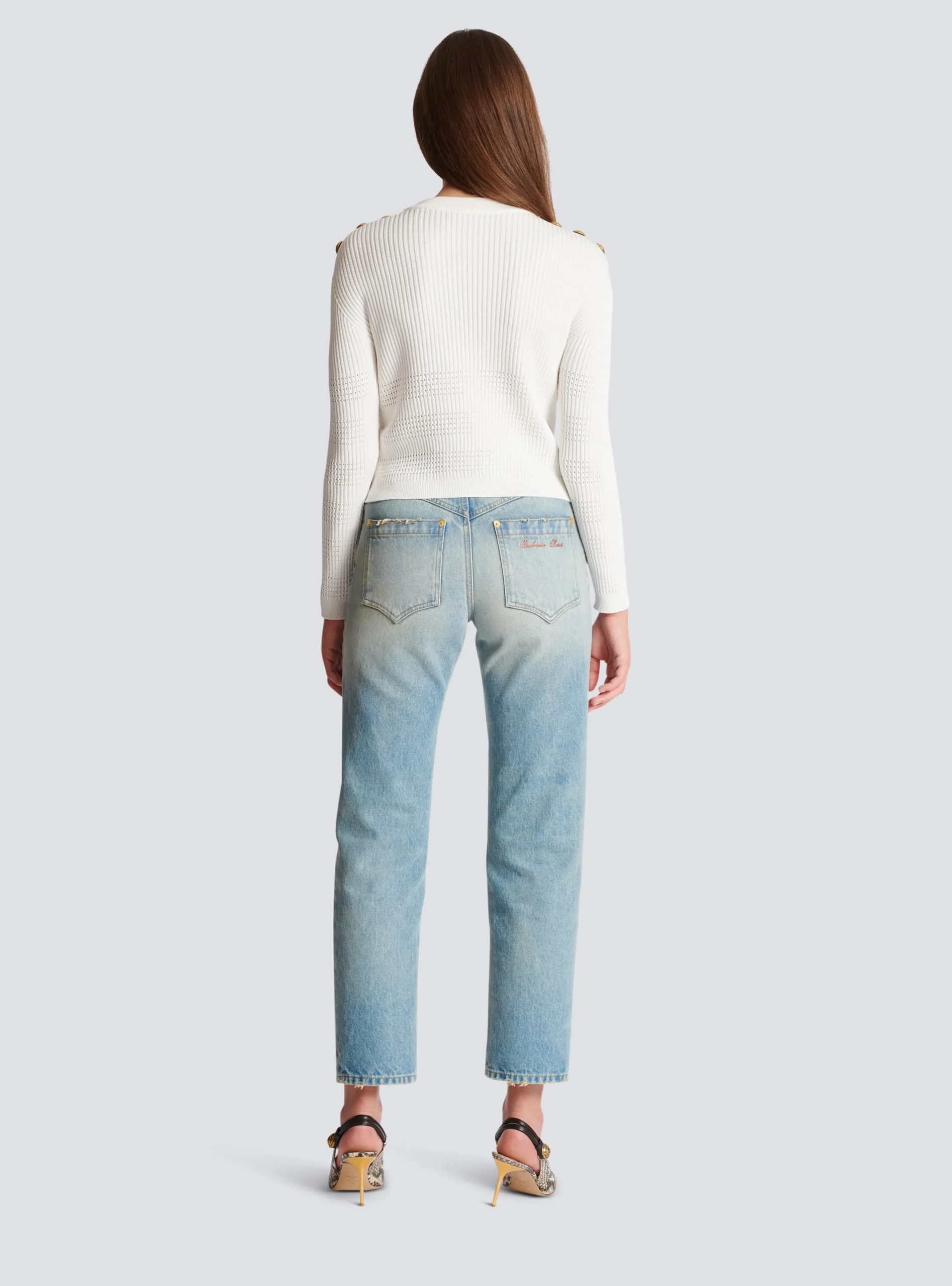 Women Balmain Signature Knit Jumper