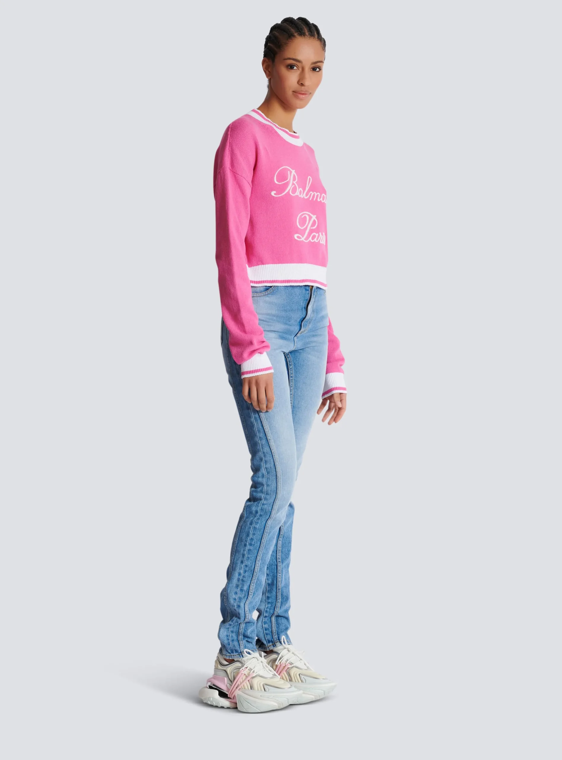 Women Balmain Signature Knit Jumper